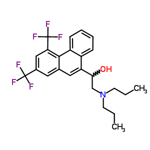 1-[2,4-Bis(trifluoromethyl)phenanthren-9-yl]-2-(dipropylamino)ethanol Structure,56989-89-0Structure