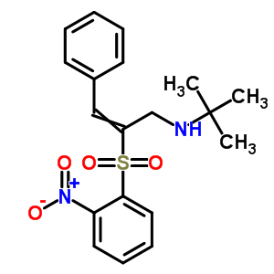 2-Propen-1-amine,n-(1,1-dimethylethyl)-2-[(2-nitrophenyl)sulfonyl]-3-phenyl- Structure,57109-83-8Structure