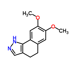 1H-benz[g]indazole, 4,5-dihydro-7,8-dimethoxy- Structure,57595-66-1Structure