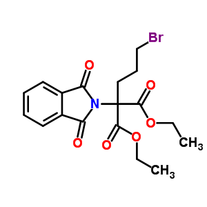 Propanedioic acid,2-(3-bromopropyl)-2-(1,3-dihydro-1,3-dioxo-2h-isoindol-2-yl)-, 1,3-diethylester Structure,57616-02-1Structure