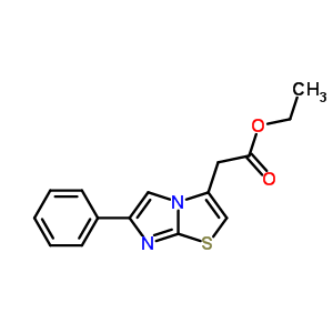 Imidazo[2,1-b]thiazole-3-aceticacid, 6-phenyl-, ethyl ester Structure,57626-46-7Structure