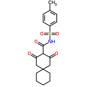 Spiro[5.5]undecane-3-carboxamide,n-[(4-methylphenyl)sulfonyl]-2,4-dioxo- Structure,57641-80-2Structure