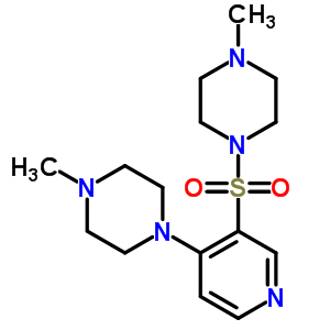 1-Methyl-4-((4-(4-methyl-1-piperazinyl)-3-pyridinyl)sulfonyl)piperazine Structure,57725-14-1Structure