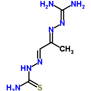 Hydrazinecarboximidamide,2-[2-[2-(aminothioxomethyl)hydrazinylidene]-1-methylethylidene]-, hydrochloride(1:1) Structure,5774-28-7Structure