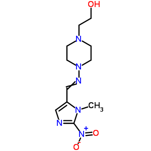 2-[4-[(3-Methyl-2-nitro-imidazol-4-yl)methylideneamino]piperazin-1-yl]ethanol Structure,57831-89-7Structure