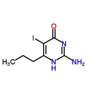 2-Amino-5-iodo-6-propyl-1h-pyrimidin-4-one Structure,58331-09-2Structure