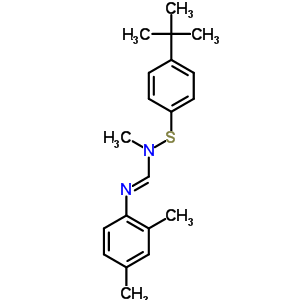 N-(2,4-dimethylphenyl)-n-methyl-n-(4-tert-butylphenyl)sulfanyl-methanimidamide Structure,58830-31-2Structure