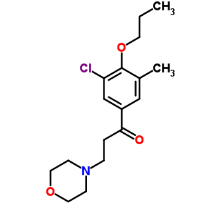 1-(3-Chloro-5-methyl-4-propoxy-phenyl)-3-morpholin-4-yl-propan-1-one Structure,58892-77-6Structure