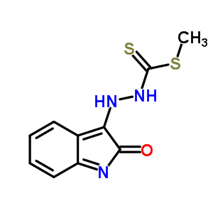 1-Methylsulfanyl-n-(2-oxoindol-3-yl)methanethiohydrazide Structure,59224-23-6Structure