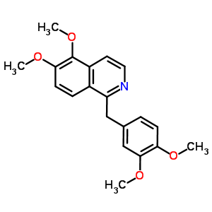 Isoquinoline,1-[(3,4-dimethoxyphenyl)methyl]-5,6-dimethoxy-, hydrochloride (1:1) Structure,59276-09-4Structure