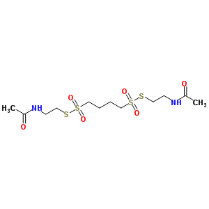 N-[2-[4-(2-acetamidoethylsulfanylsulfonyl)butylsulfonylsulfanyl]ethyl]acetamide Structure,5943-39-5Structure