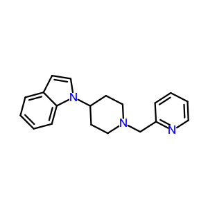 1-(1-(Pyridin-2-ylmethyl)piperidin-4-yl)-1h-indole Structure,594827-31-3Structure