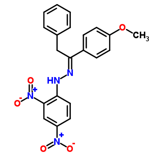 N-[[1-(4-methoxyphenyl)-2-phenyl-ethylidene]amino]-2,4-dinitro-aniline Structure,59562-16-2Structure