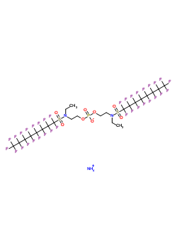 (Perfluoroctansulfonamide n-ethyl-n-2-hydroxyethyl) ammonium phosphate esters Structure,59585-64-7Structure