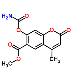 Methyl 7-carbamoyloxy-4-methyl-2-oxo-chromene-6-carboxylate Structure,60432-41-9Structure