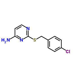 2-[(4-Chlorophenyl)methylsulfanyl]pyrimidin-4-amine Structure,60722-71-6Structure