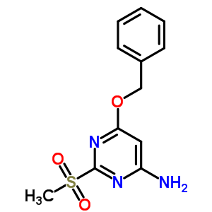 2-Methylsulfonyl-6-phenylmethoxy-pyrimidin-4-amine Structure,60722-77-2Structure