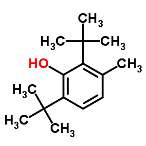 Phenol,2,6-bis(1,1-dimethylethyl)-3-methyl- Structure,608-49-1Structure