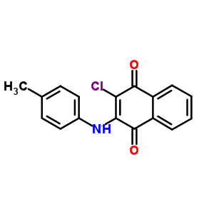 2-Chloro-3-[(4-methylphenyl)amino]naphthalene-1,4-dione Structure,62101-46-6Structure