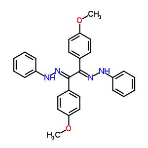 N-[[(2z)-1,2-bis(4-methoxyphenyl)-2-(phenylhydrazinylidene)ethylidene]amino]aniline Structure,6266-37-1Structure