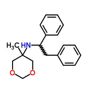 N-(1,2-diphenylethyl)-5-methyl-1,3-dioxan-5-amine Structure,6267-74-9Structure