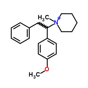 1-[1-(4-Methoxyphenyl)-2-phenyl-ethyl]-1-methyl-3,4,5,6-tetrahydro-2h-pyridine Structure,6269-16-5Structure