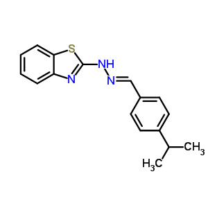 N-[(4-propan-2-ylphenyl)methylideneamino]benzothiazol-2-amine Structure,6277-24-3Structure