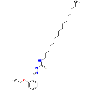 1-[(2-Ethoxyphenyl)methylideneamino]-3-hexadecyl-thiourea Structure,6278-82-6Structure