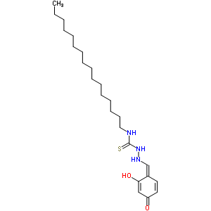 Hydrazinecarbothioamide,2-[(2,4-dihydroxyphenyl)methylene]-n-hexadecyl- Structure,6278-85-9Structure