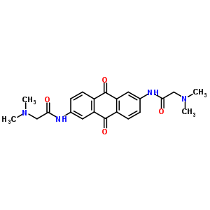 2-Dimethylamino-n-[6-[(2-dimethylaminoacetyl)amino]-9,10-dioxo-anthracen-2-yl]acetamide Structure,62799-42-2Structure