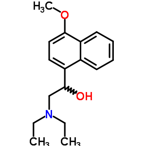 2-Diethylamino-1-(4-methoxynaphthalen-1-yl)ethanol Structure,6284-56-6Structure