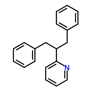 Pyridine,2-[2-phenyl-1-(phenylmethyl)ethyl]- Structure,6301-81-1Structure