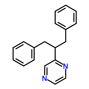 Pyrazine,2-[2-phenyl-1-(phenylmethyl)ethyl]- Structure,6303-87-3Structure