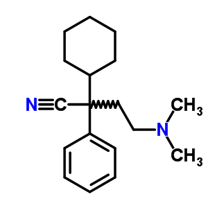 2-Cyclohexyl-4-dimethylamino-2-phenyl-butanenitrile Structure,6309-14-4Structure