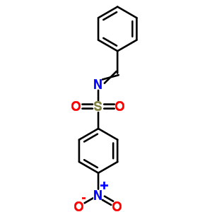 N-benzylidene-4-nitro-benzenesulfonamide Structure,63160-16-7Structure