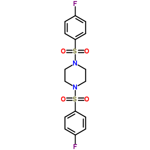 1,4-Bis[(4-fluorophenyl)sulfonyl]piperazine Structure,6337-96-8Structure