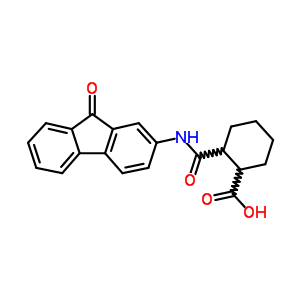 2-[(9-Oxofluoren-2-yl)carbamoyl]cyclohexane-1-carboxylic acid Structure,6341-15-7Structure