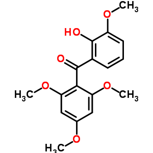 (2-Hydroxy-3-methoxy-phenyl)-(2,4,6-trimethoxyphenyl)methanone Structure,6343-00-6Structure