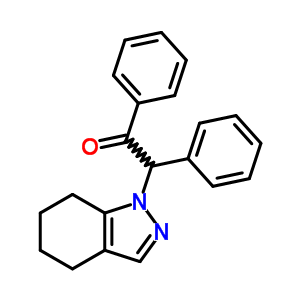 1,2-Diphenyl-2-(4,5,6,7-tetrahydroindazol-1-yl)ethanone Structure,63570-14-9Structure