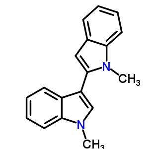 1-Methyl-2-(1-methyl-1h-indol-3-yl)-1h-indole Structure,63955-66-8Structure