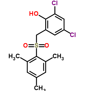 Phenol,2,4-dichloro-6-[[(2,4,6-trimethylphenyl)sulfonyl]methyl]- Structure,63988-90-9Structure