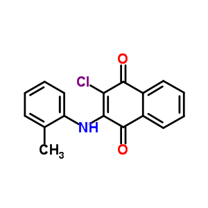 1,4-Naphthalenedione,2-chloro-3-[(2-methylphenyl)amino]- Structure,64530-59-2Structure