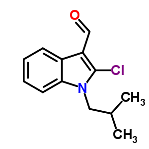 1H-indole-3-carboxaldehyde,2-chloro-1-(2-methylpropyl)- Structure,64788-58-5Structure