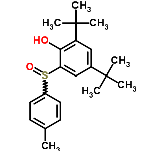 Phenol,2,4-bis(1,1-dimethylethyl)-6-[(4-methylphenyl)sulfinyl]- Structure,64791-01-1Structure