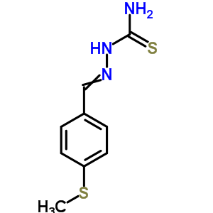 Hydrazinecarbothioamide,2-[[4-(methylthio)phenyl]methylene]- Structure,65110-21-6Structure