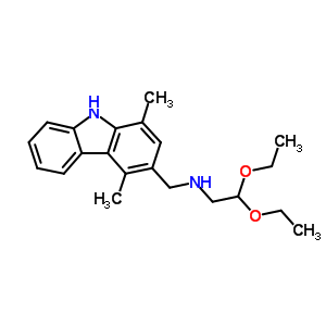 N-[(1,4-dimethyl-9h-carbazol-3-yl)methyl]-2,2-diethoxy-ethanamine Structure,65266-47-9Structure