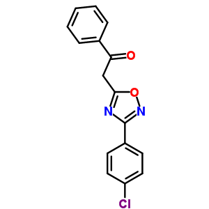 2-[3-(4-Chlorophenyl)-1,2,4-oxadiazol-5-yl]-1-phenyl-ethanone Structure,65696-83-5Structure