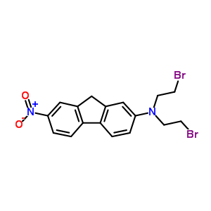 N,n-bis(2-bromoethyl)-7-nitro-9h-fluoren-2-amine Structure,6583-92-2Structure