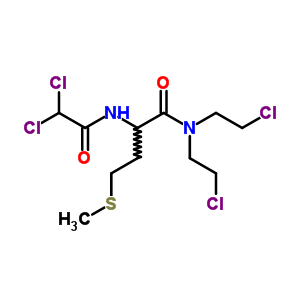 N,n-bis(2-chloroethyl)-2-[(2,2-dichloroacetyl)amino]-4-methylsulfanyl-butanamide Structure,6611-53-6Structure