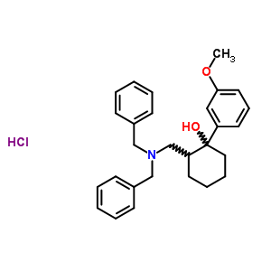 Trans-(+/-)-2-[(n,n-dibenzylamino)methyl]-1-(3-methoxyphenyl)cyclohexanol, hydrobromide Structure,66170-21-6Structure